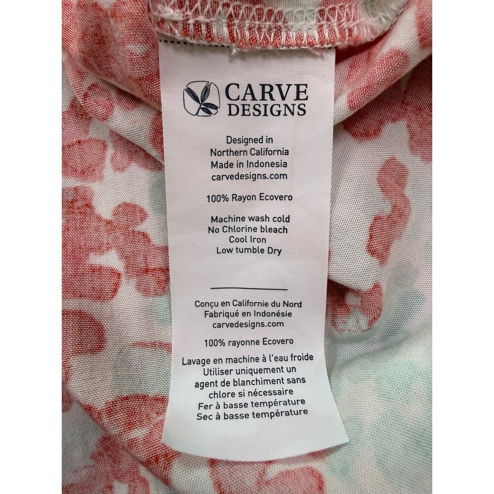 Carve Designs Macy Dress Floral Madrid Print Tie Waist Size Medium - Picture 7 of 9